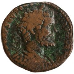 Sestertius - Septimius Severus P M TR P III COS II P P S C, Fortuna