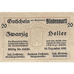 20 Heller Blindenmarkt