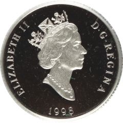 30 Dollars - Elizabeth II Grey Wolf, platinum