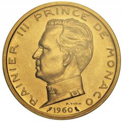 5 Francs - Rainier III Piedfort Essai