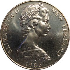 1 Dollar - Elizabeth II 2nd Portrait, Royal Visit