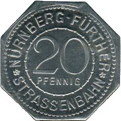 20 Pfennig - Nassauer Haus Nürnberg-Fürth