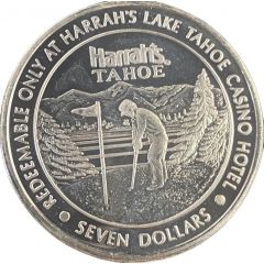 7 Dollars Silver Strike Token Harrah's Lake Tahoe