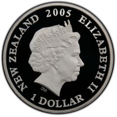 1 Dollar - Elizabeth II 4th Portrait, ANZAC, Silver Proof