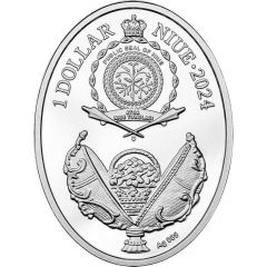 1 Dollar - Charles III Spring Flowers Egg