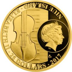 25 Dollars - Elizabeth II Wolfgang Amadeus Mozart