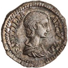 Denarius - Plautilla PIETAS AVGG, Pietas