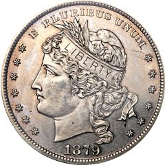 1 Dollar `1879 Goloid Metric Dollar` Pattern, Goloid