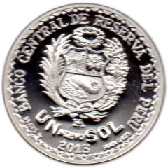 1 Nuevo Sol 150 Years of Sol Monetary Unit