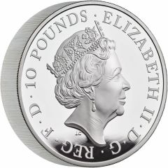 10 Pounds - Elizabeth II Seymour Panther, Silver Piedfort