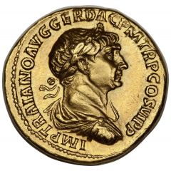 Aureus - Trajan S P Q R OPTIMO PRINCIPI FORT RED, Fortuna