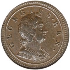 1/2 Penny - George I 2nd issue, larger flan