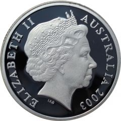 1 Dollar - Elizabeth II 4th Portrait - Volunteers - Silver Proof