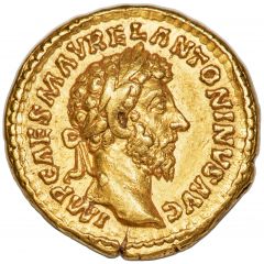 Aureus - Marcus Aurelius and Lucius Verus CONCORDIAE AVGVSTOR TR P XVI COS III, Rome