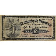 5 Pesos El Estado de Durango