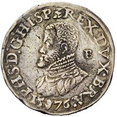 1 Daalder - Philip II Bust left, Brussels