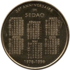 Monnaie de Paris Tourist Token - 20e anniversaire de SEDAO - 1978-1998