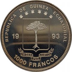 1000 Francos CFA Tyrannosaurus Rex