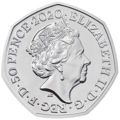 50 Pence - Elizabeth II 5th Portrait, Iguanodon