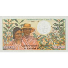 1000 Francs / 200 Ariary
