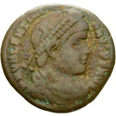 Nummus - Valentinianus I GLORIA ROMANORVM, R in right field, Siscia