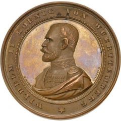 Medal for the bakery, confectionery and cookery exhibition in Stuttgart in 1894 - Wilhelm II