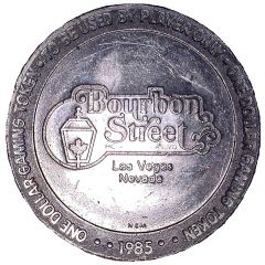 1 Dollar Gaming Token - Bourbon Street Las Vegas, Nevada