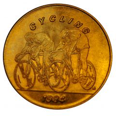 Token - SCRTD Fare Games of the XXIIIrd Olympiad Los Angeles 1984 - Cycling, Los Angeles, California