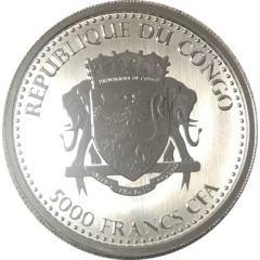 5000 Francs CFA Congo Silverback Gorilla
