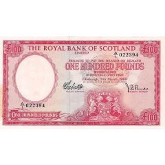 100 Pounds Royal Bank of Scotland