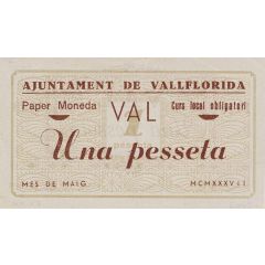 1 Peseta Vallflorida