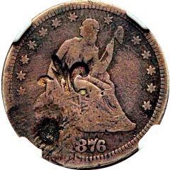 1/4 Dollar Counterstamped