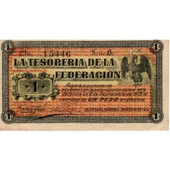 1 Pesos La Tesorería de la Federación, Guaymas