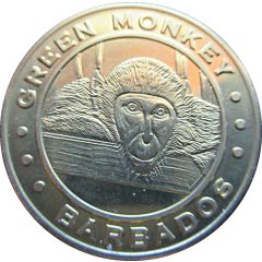 Token - Caribbean Mint Barbados - Green Monkey