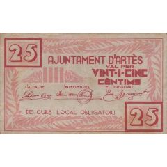 25 Céntimos Artés
