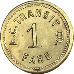 1 Fare - A. C. Transit Co. Arkansas City, Kansas