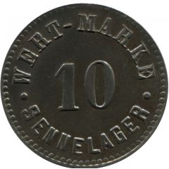 10 Pfennig Wert-Marke, Sennelager