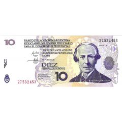 10 Pesos Valor Nominal LECOP