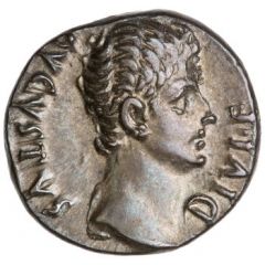 Denarius - Augustus IMP XII SICIL, Diana