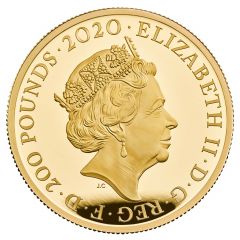200 Pounds - Elizabeth II The band Queen, Gold Proof