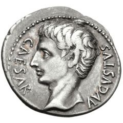 Denarius - Augustus SIGNIS RECEPTISCL VS P Q R
