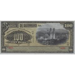 100 Pesos El Banco de Guerrero
