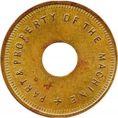 Amusement Token - Part and Property of Machine 30 mm