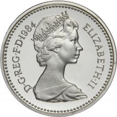 1 Pound - Elizabeth II Scottish Thistle, Silver Piedfort