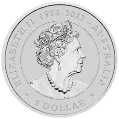 1 Dollar In the name of Elizabeth II, 6th portrait - Australian Kookaburra - Privy Mark