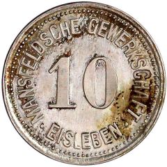 10 Pfennigs - Eisleben Mansfeldsche Gewerkschaft