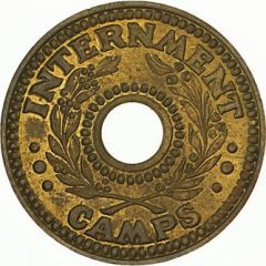 1 Penny - Hay Camp Internment Token