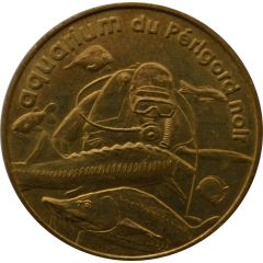 Tourist token - Monnaie de Paris - Le Bugue-sur-Vézère - Aquarium du Périgord noir the diver 2