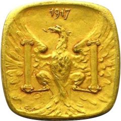 10 Centimes - ville de Besançon [25] Gold plated Brass