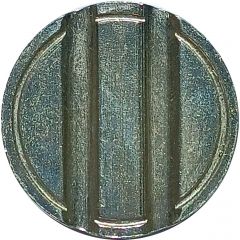 Blank Token with 2 grooves, 26 mm